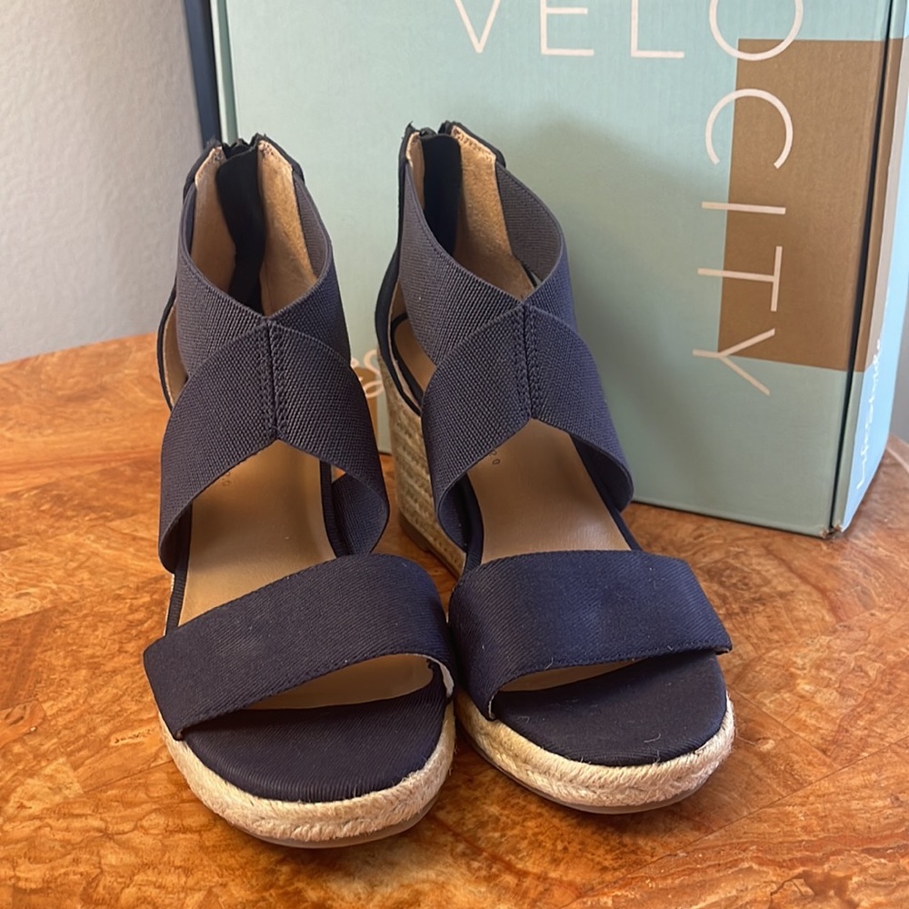 LifeStride | Navy Thrive Espadrille  Wide Width ZL618